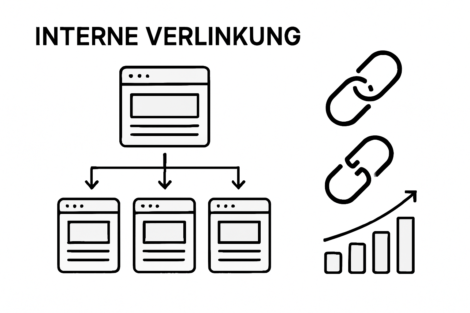 Infographic of internal linking for SEO