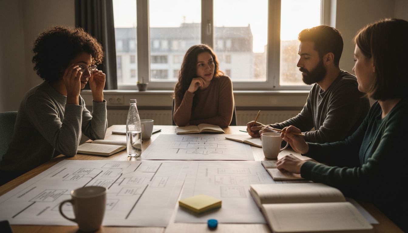 Marketing-Experten analysieren die Struktur ihrer Backlink-Netzwerke.