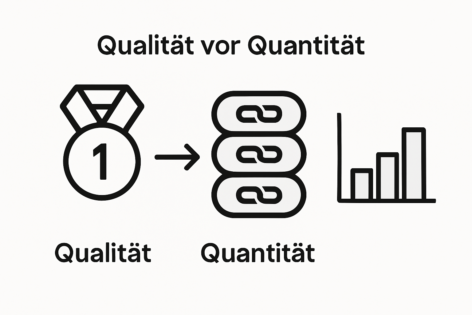 Infografik: Hochwertige Backlinks vs. Massen-Backlinks – Was zählt wirklich?