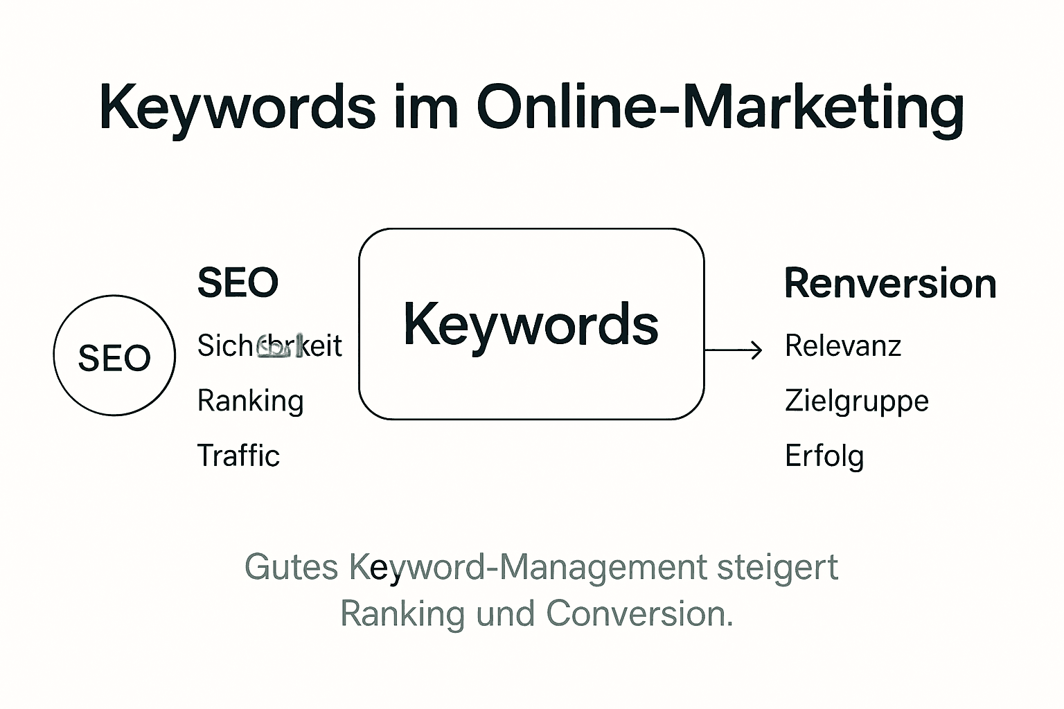 Infografik: So beeinflussen Keywords SEO und Conversion-Rate
