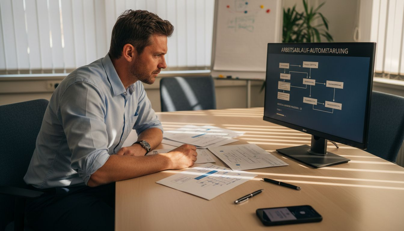 Teamleiter setzt auf automatisierte Workflows, um die Abläufe im Team effizienter zu gestalten.