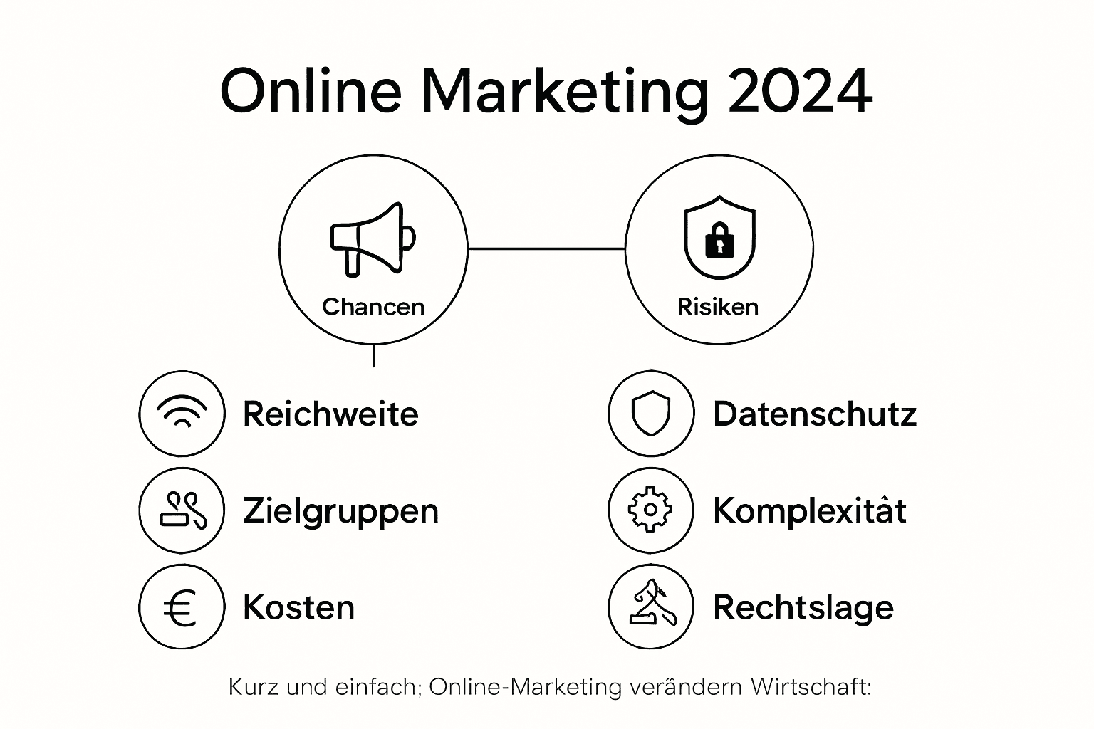 Infografik: Potenziale und Herausforderungen im Online-Marketing 2024