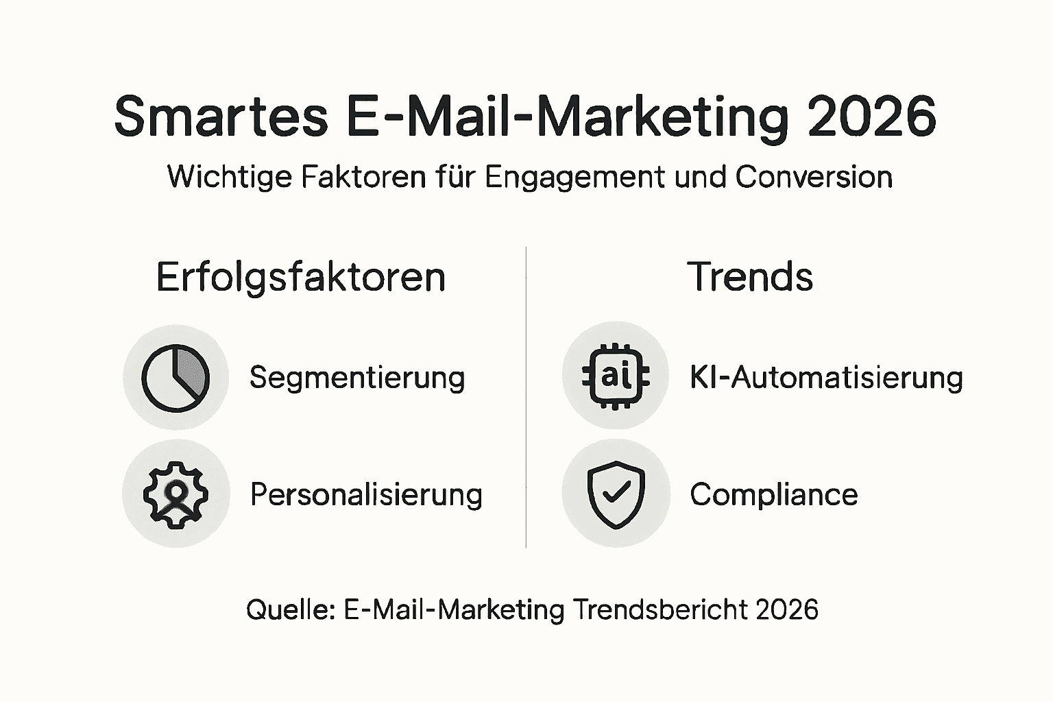 Infografik: So sieht erfolgreiches E-Mail-Marketing im Jahr 2026 aus
