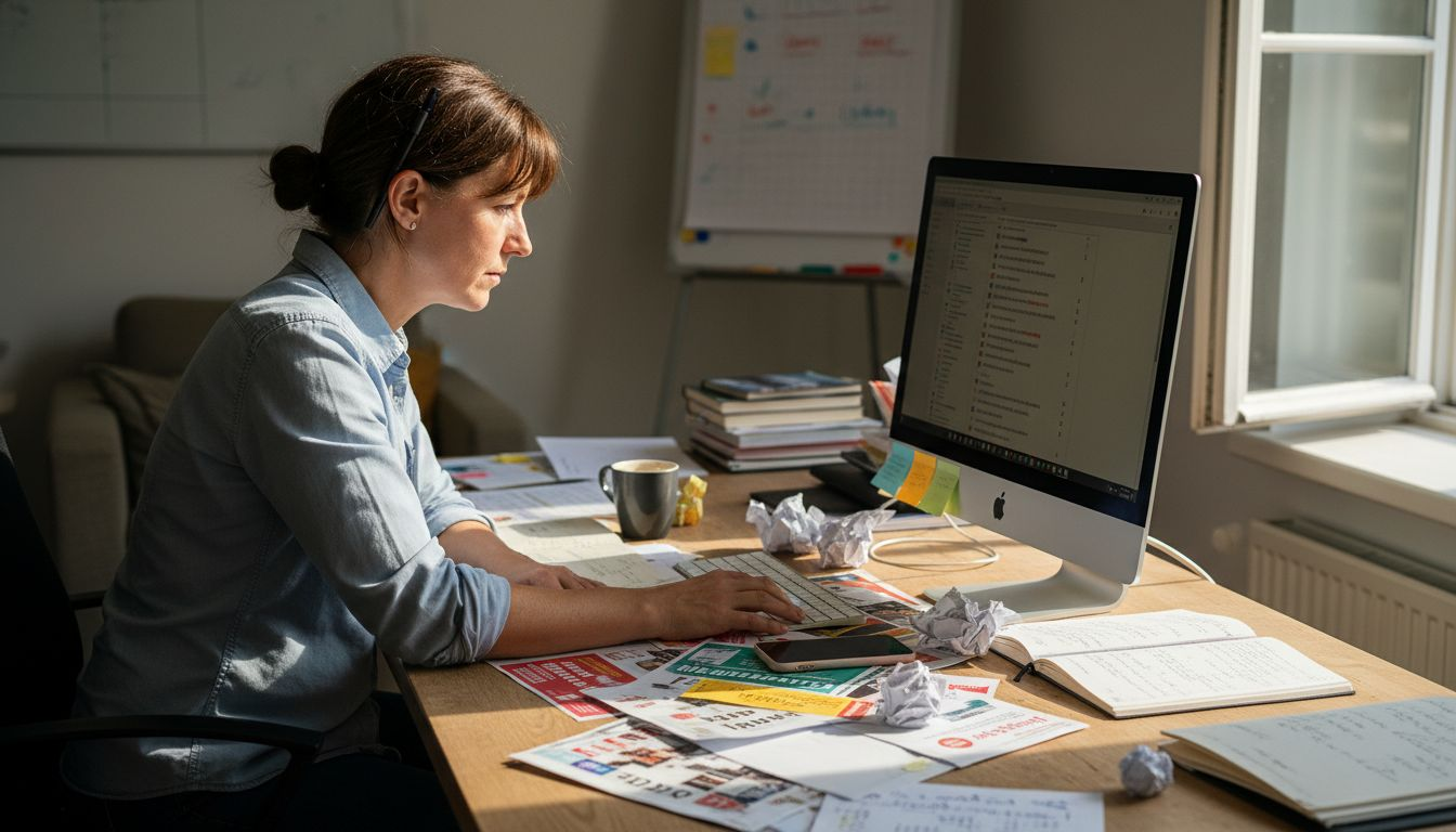 Marketing-Experte entwickelt gerade einen neuen Lead-Magneten, um potenzielle Kunden zu gewinnen.