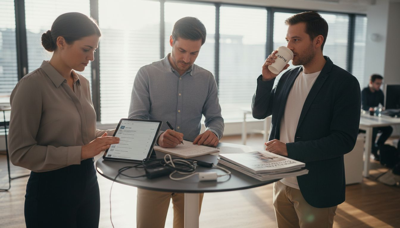 Ein kleines Marketing-Team setzt auf Automatisierungstools, um effizienter zu arbeiten.