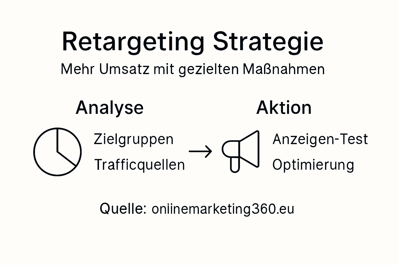 Infografik: Die wichtigsten Schritte und Maßnahmen beim Retargeting