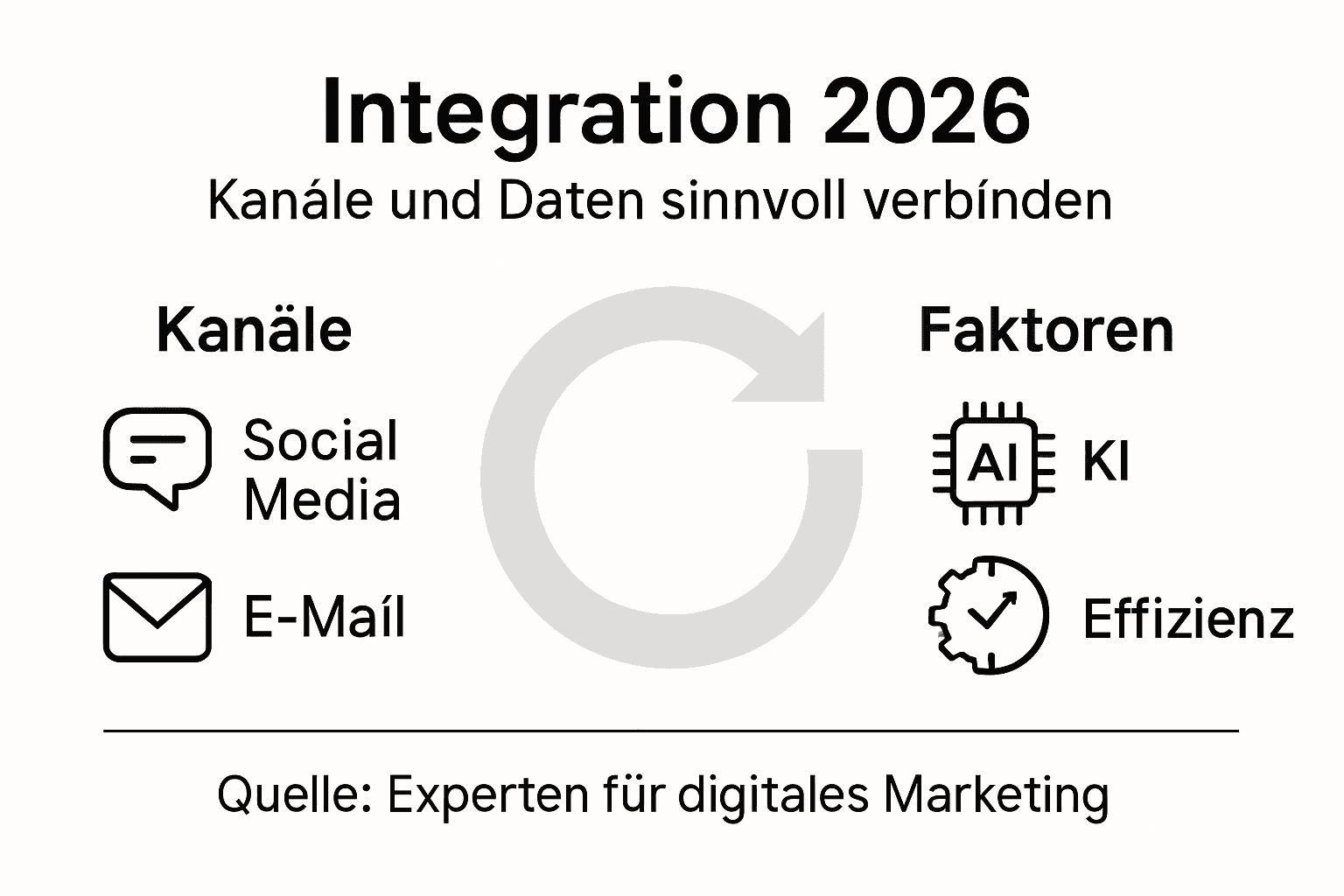 Infografik: So gelingt die Integration von Performance Marketing im Jahr 2026