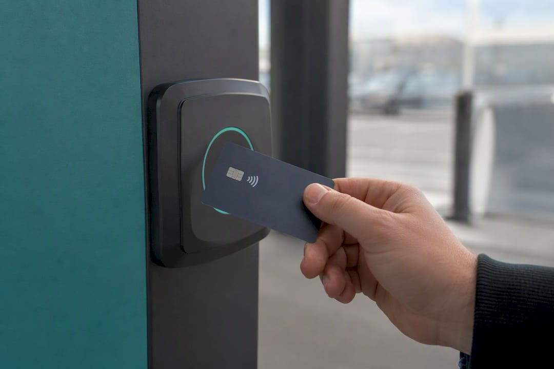 Contactless payment terminal on EV charger