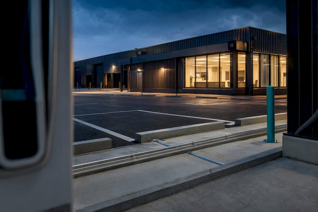 Commercial depot infrastructure prepared for EV charging