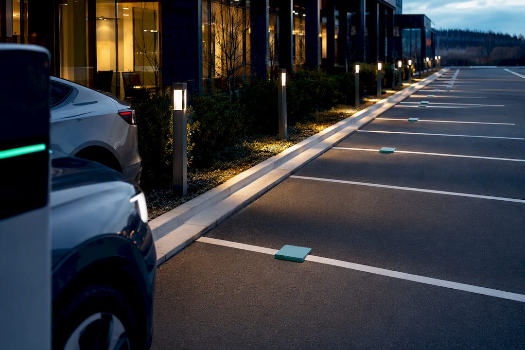 Business park with AC charging bays
