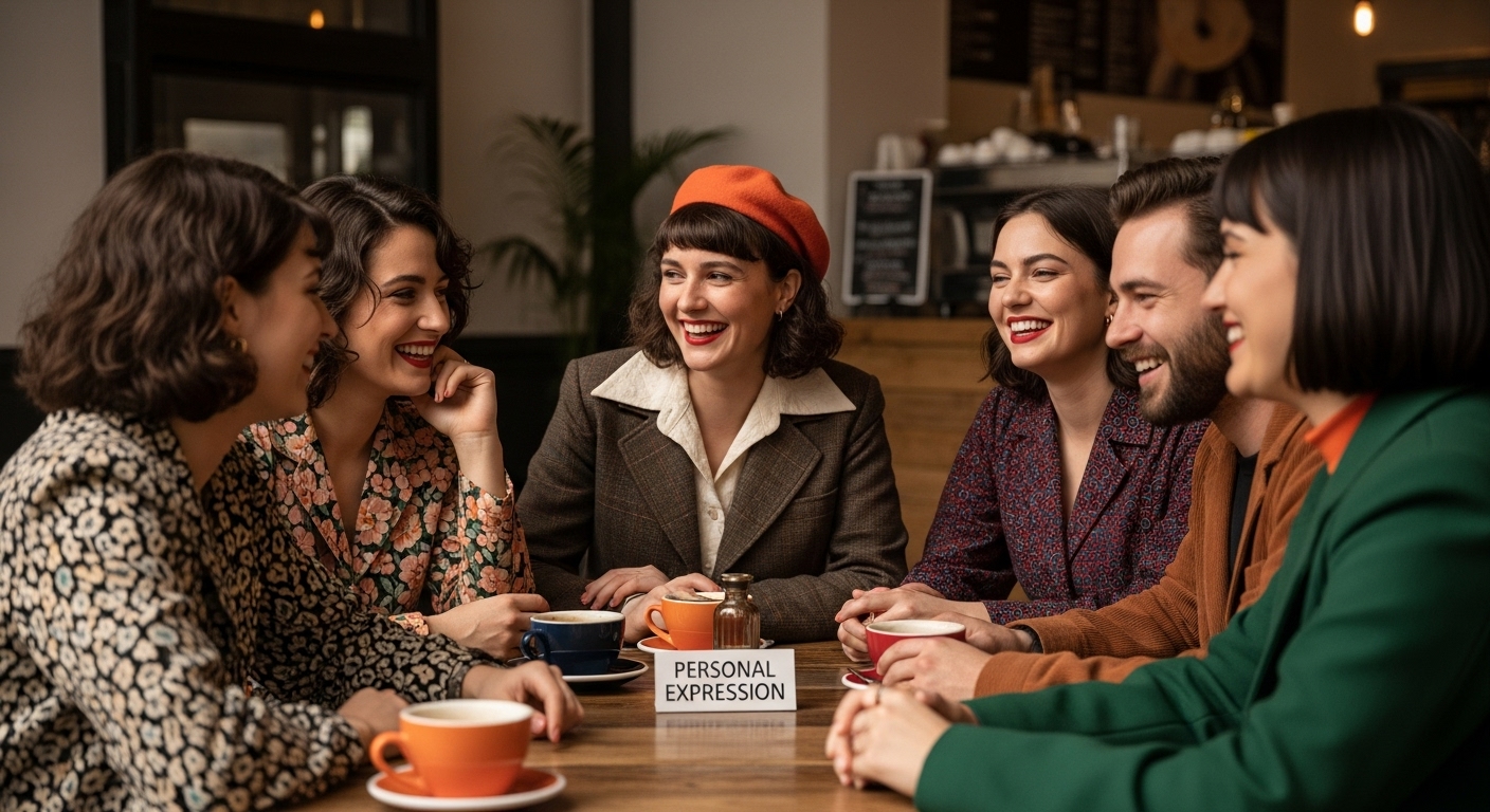 vintage modern fashion friends