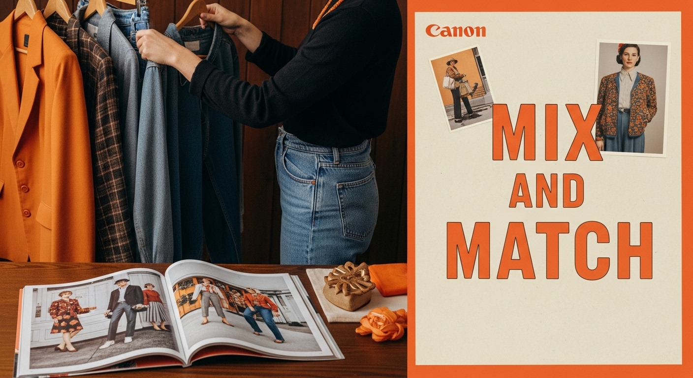 mix match vintage outfits