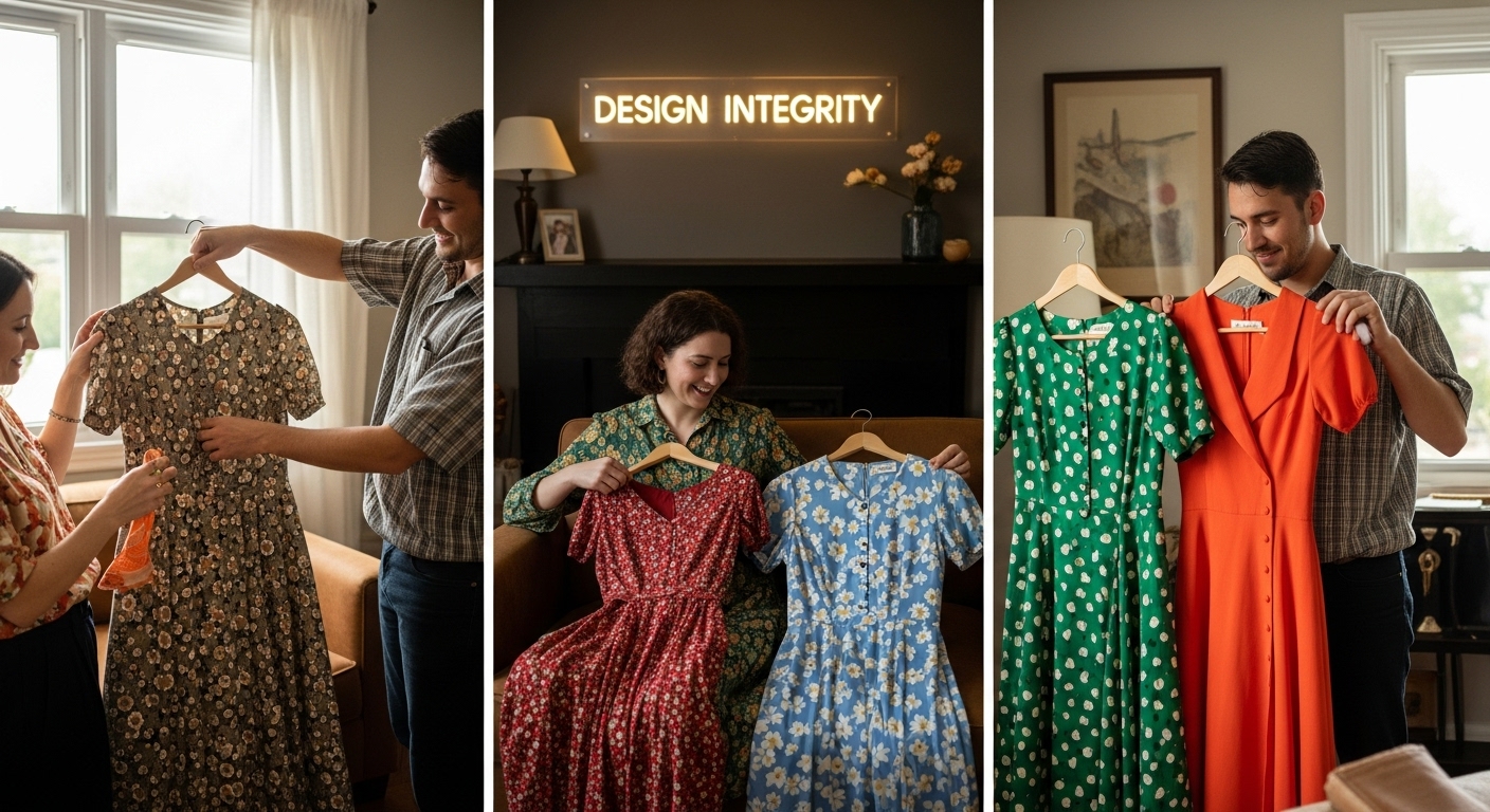 vintage dress comparison