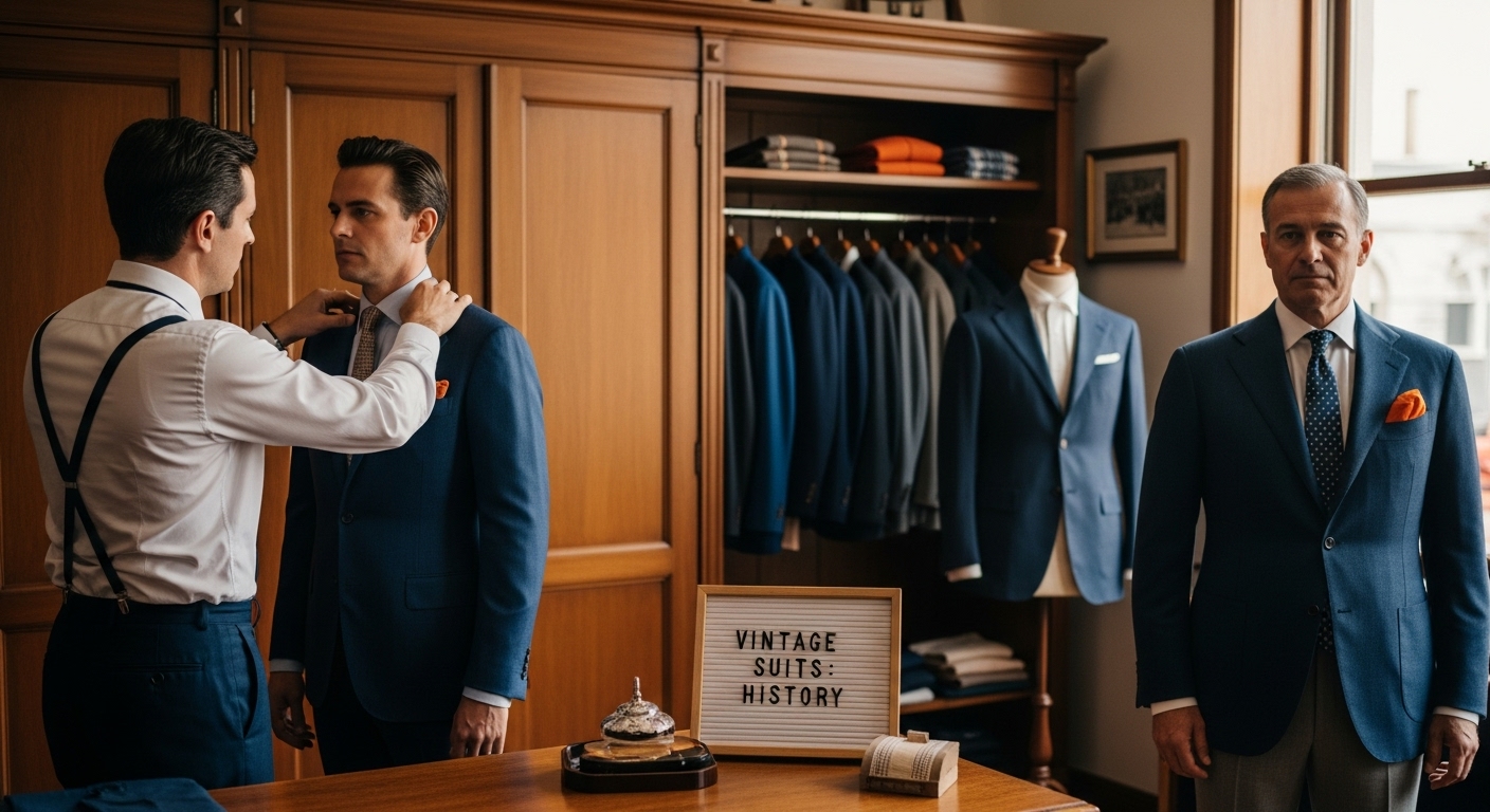 vintage suits tailoring