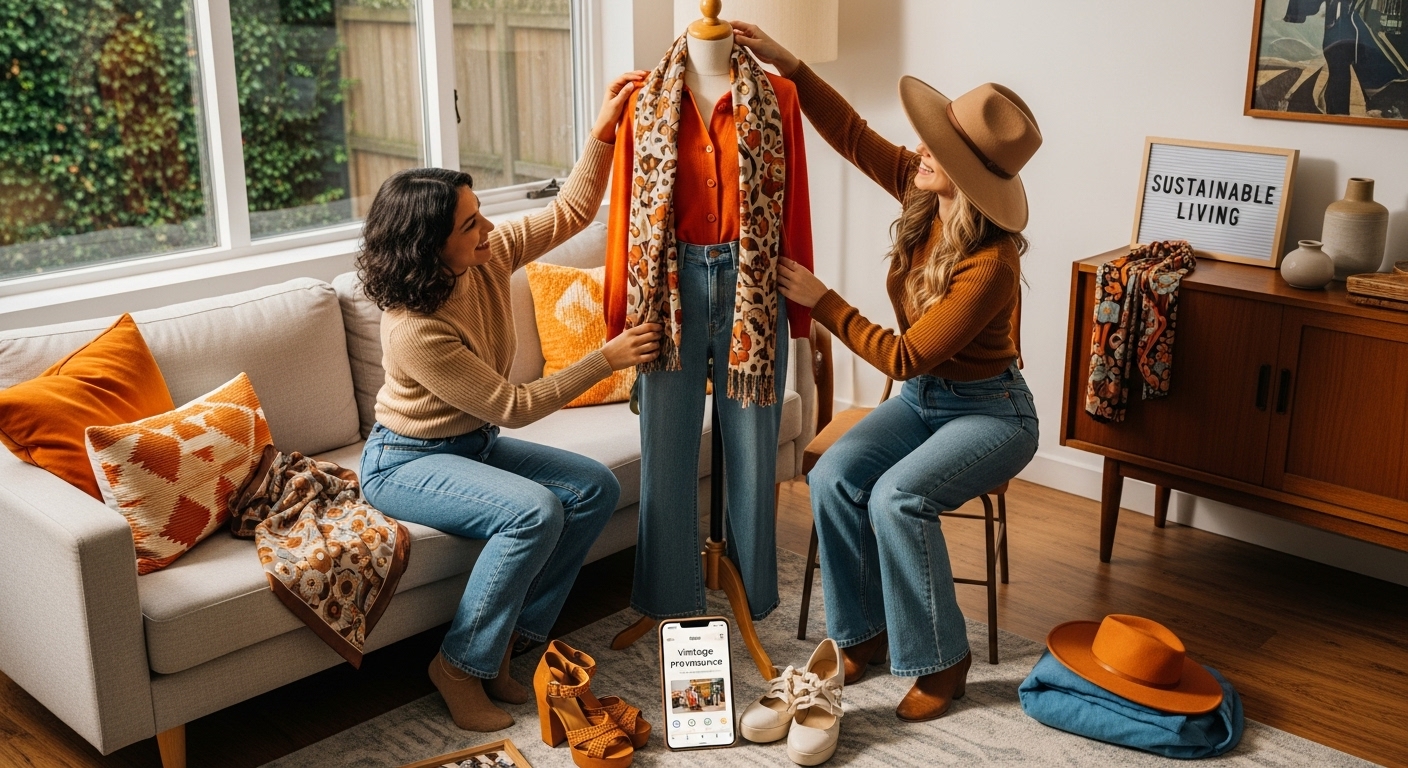 vintage clothing sustainable