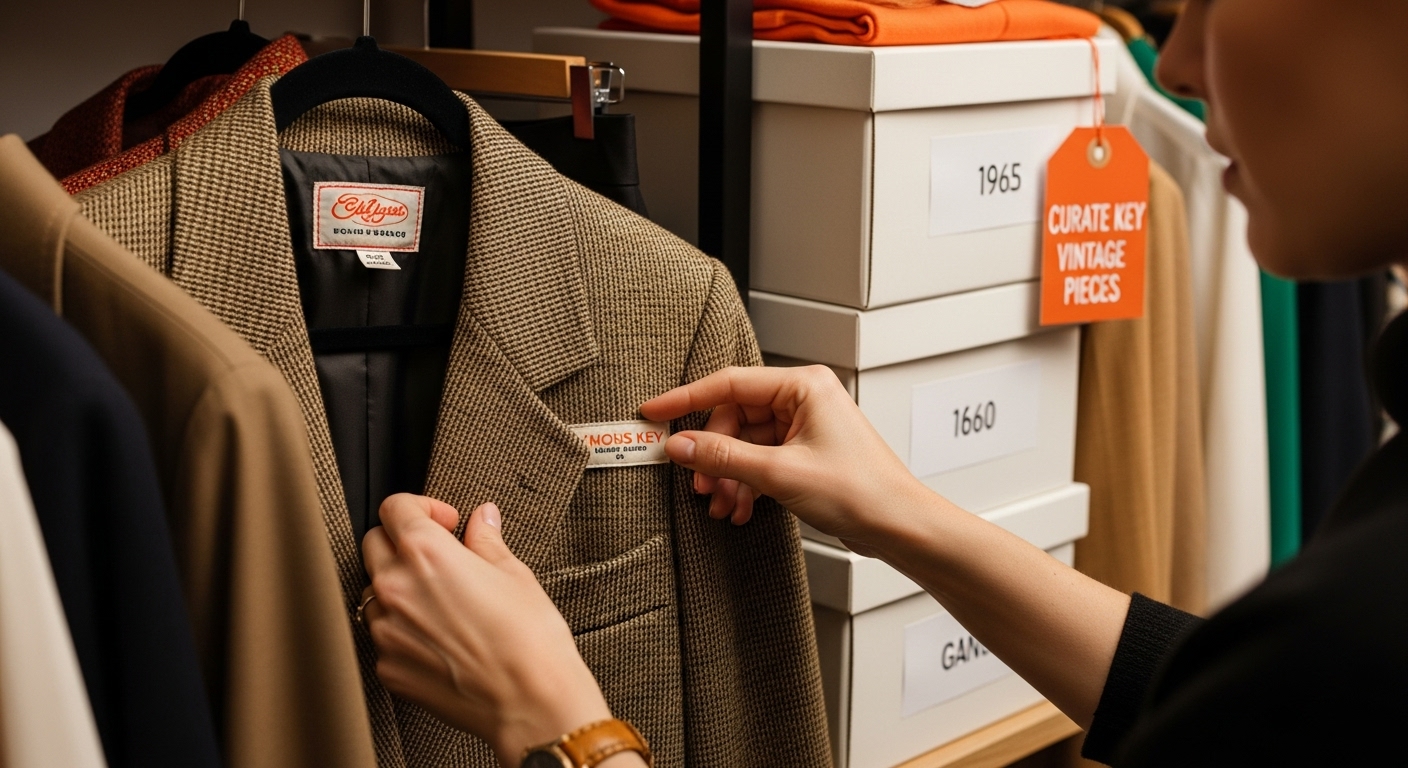 curate vintage wardrobe