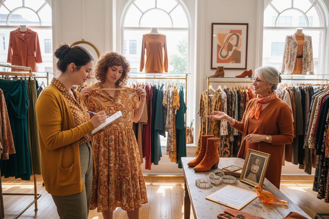 vintage shopping, fashion checklist, boutique