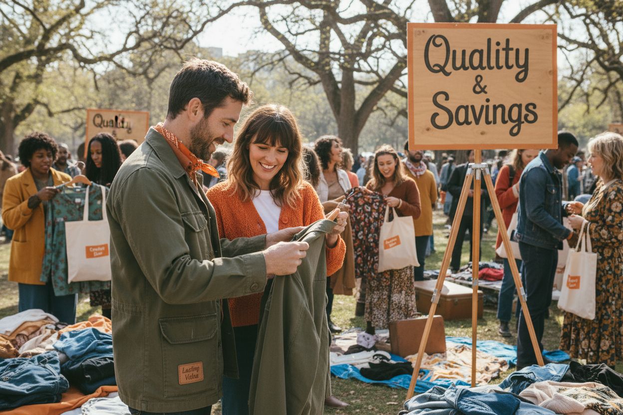 sustainable fashion thrift shopping
