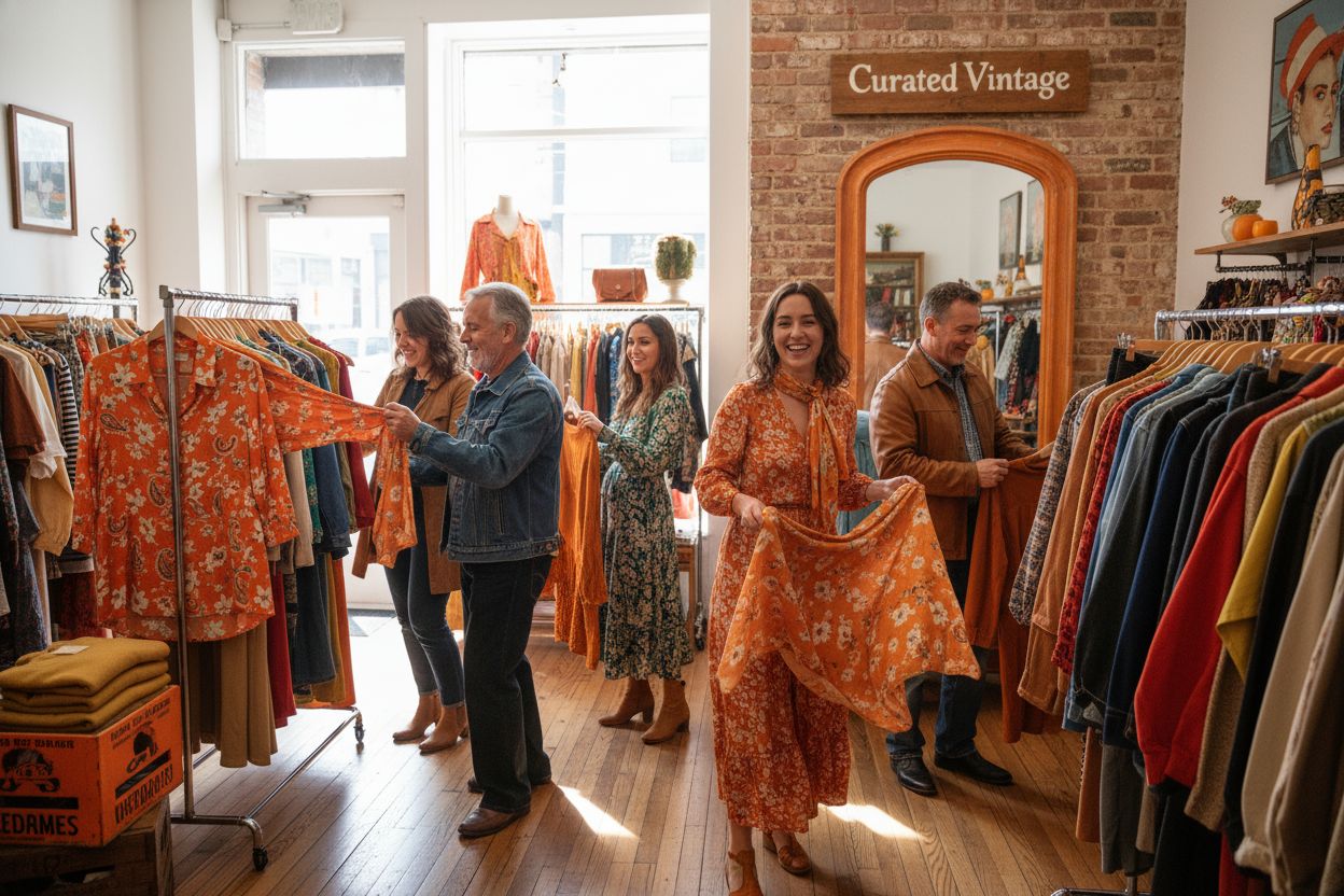 curated vintage boutique shopping
