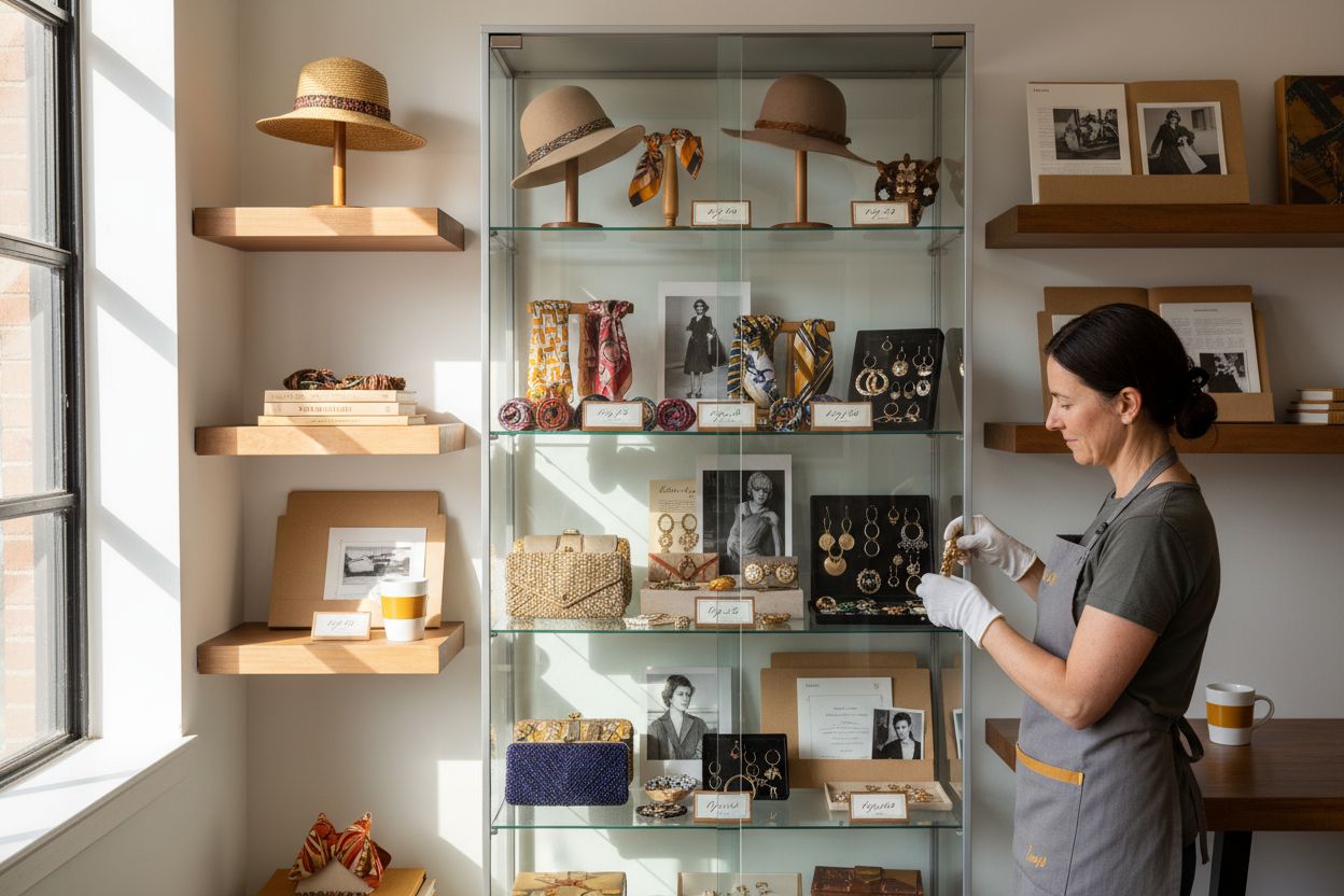 vintage display cabinet