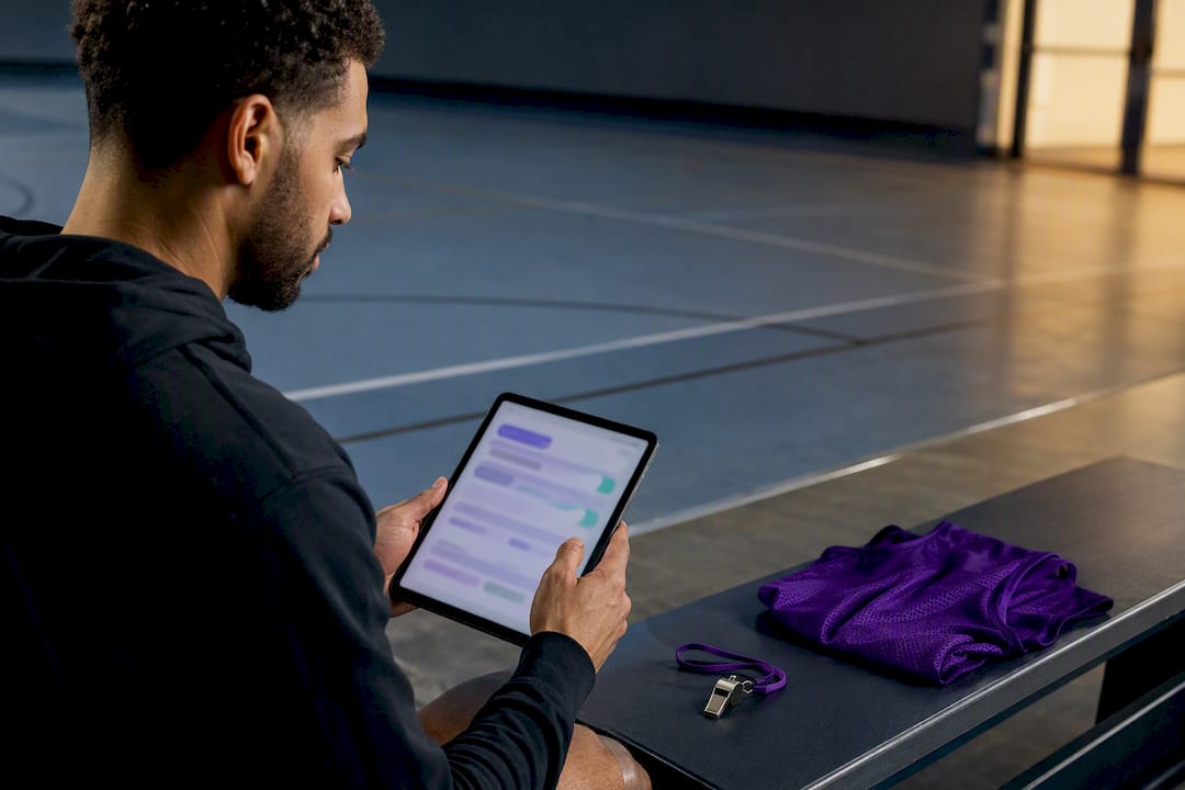 Organizer reviewing sports privacy settings