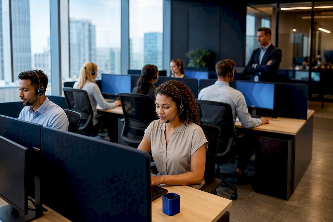 Contact center agents handling routed calls