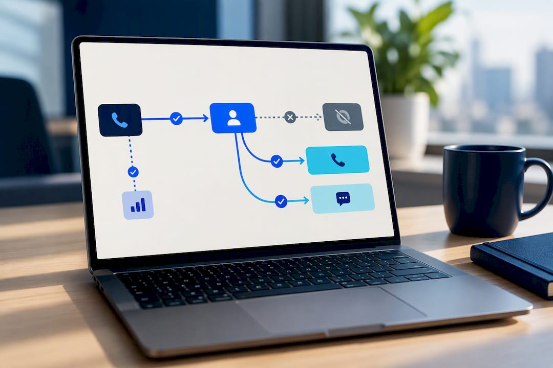 Illustrated call failover testing paths