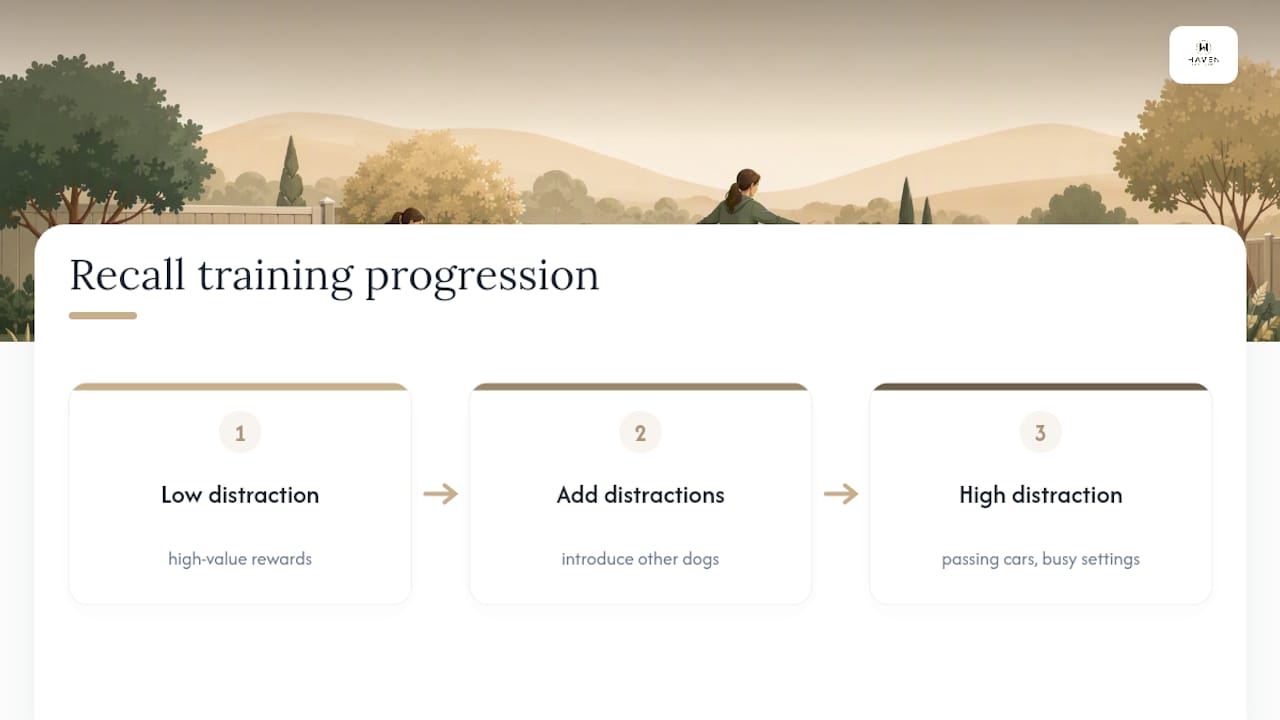 Progressive recall training sequence