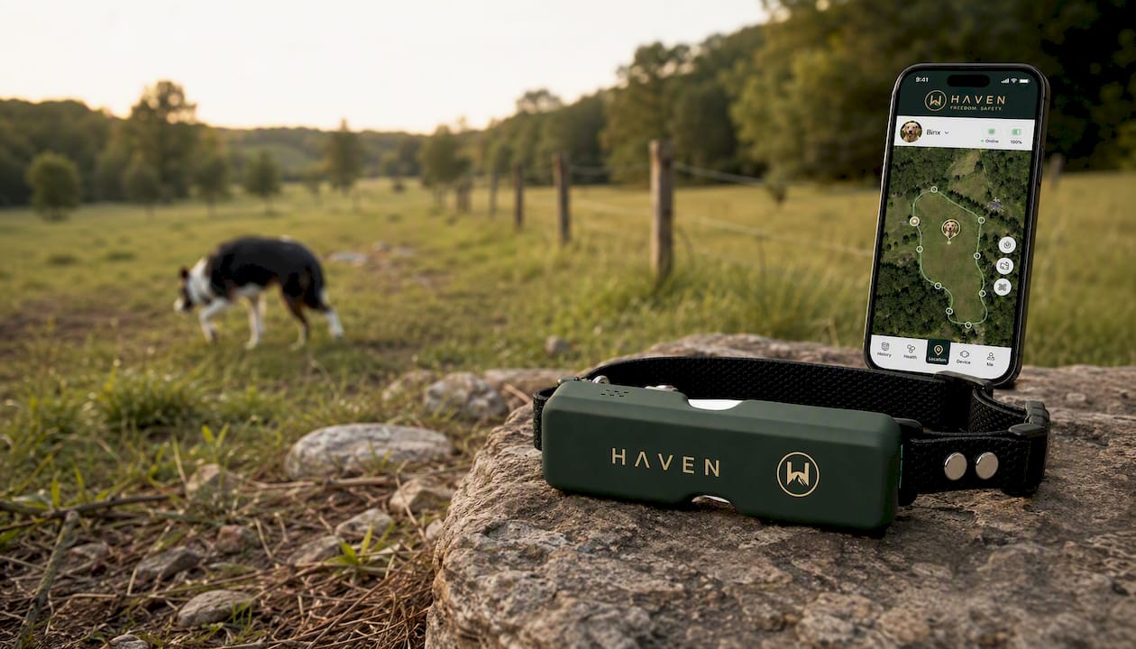 HAVEN Freedom Wireless GPS Dog Fence and Tracking Collar