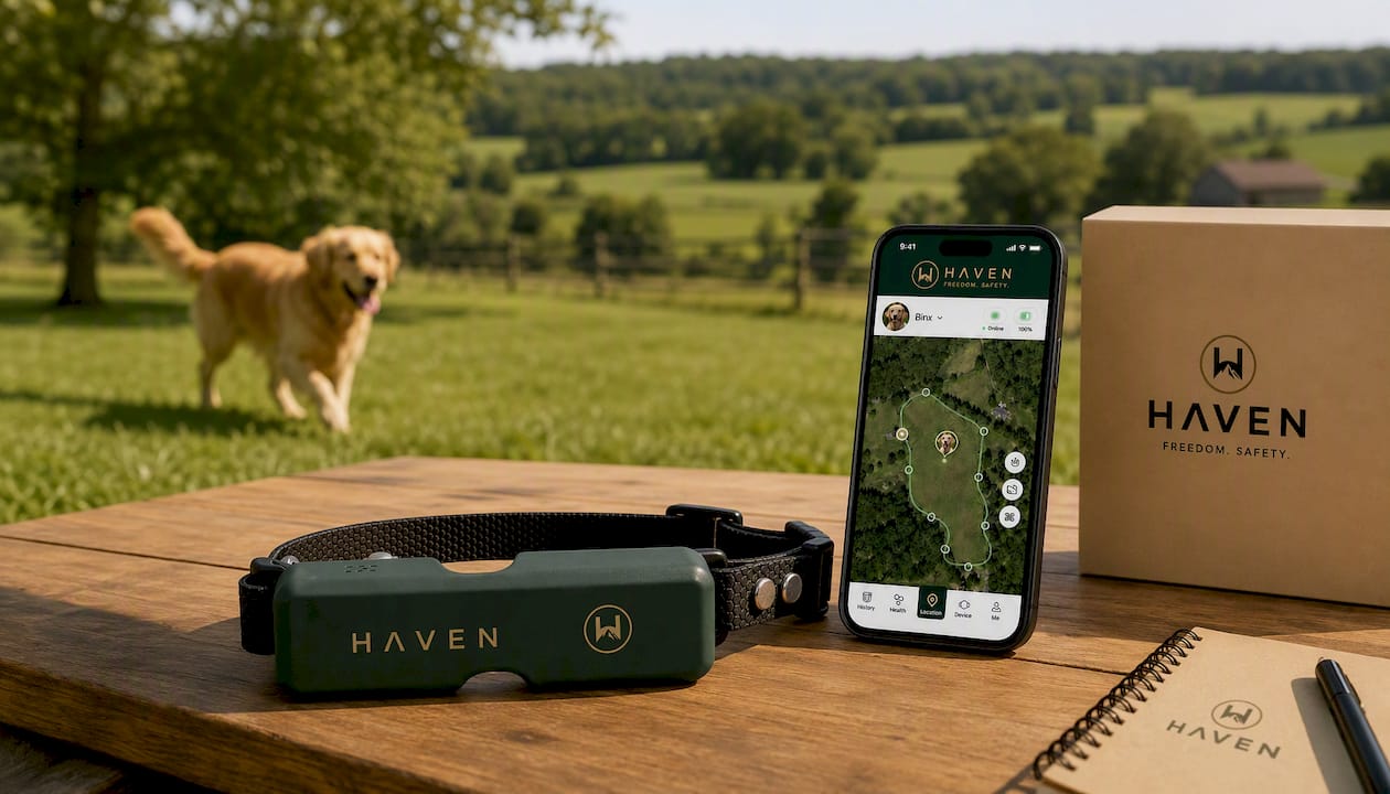 HAVEN Freedom Wireless GPS Dog Fence and Tracking Collar