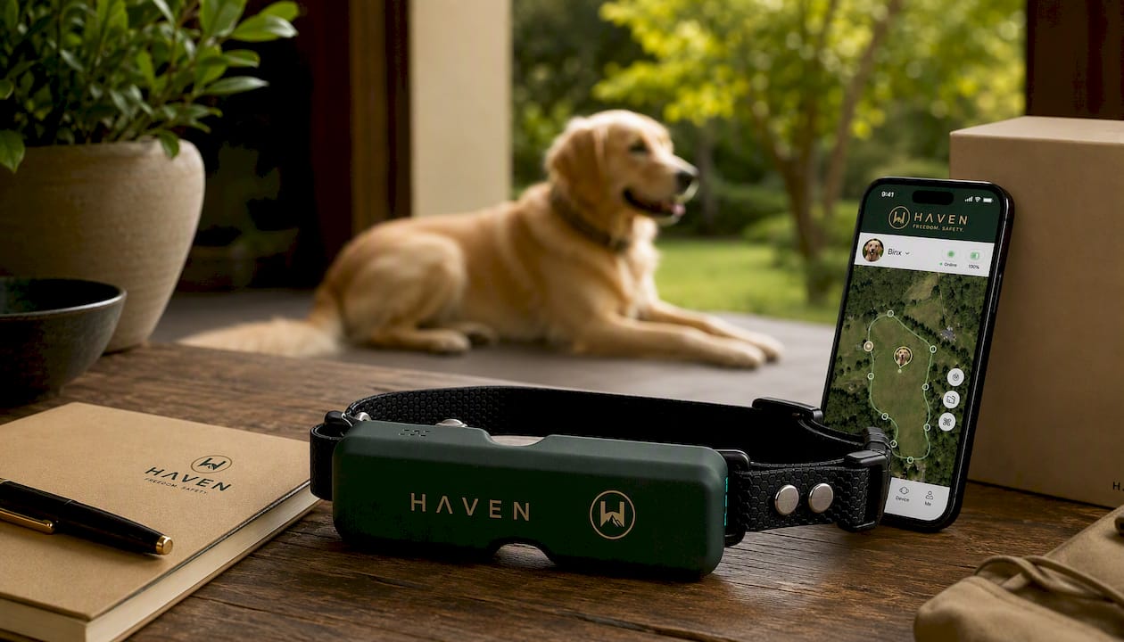 HAVEN Freedom Wireless GPS Dog Fence and Tracking Collar
