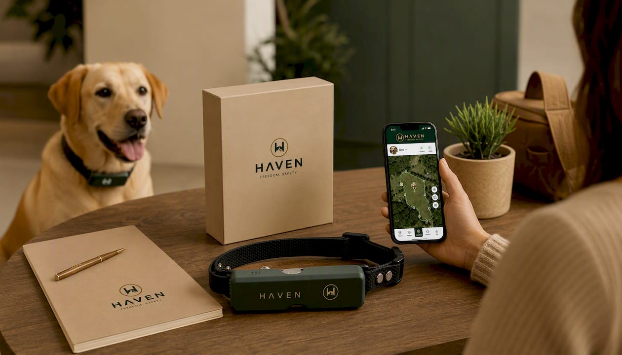 HAVEN Freedom Wireless GPS Dog Fence and Tracking Collar