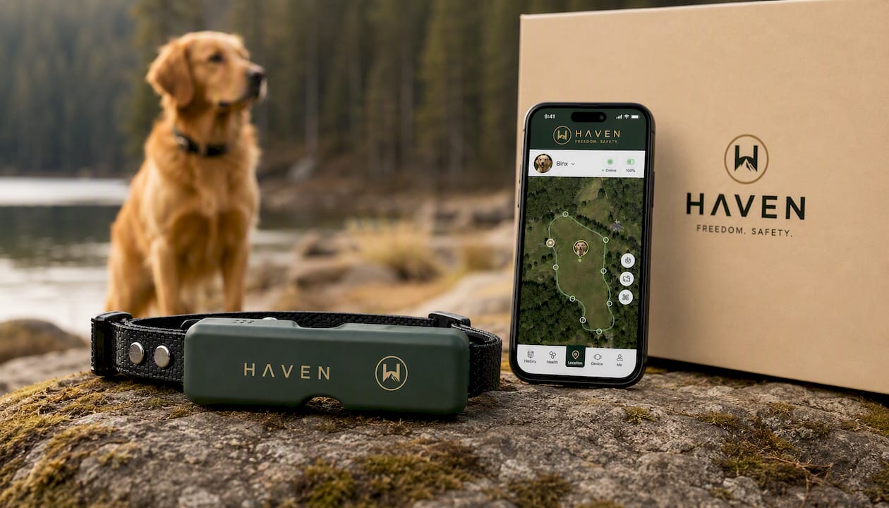 HAVEN Freedom Wireless GPS Dog Fence and Tracking Collar