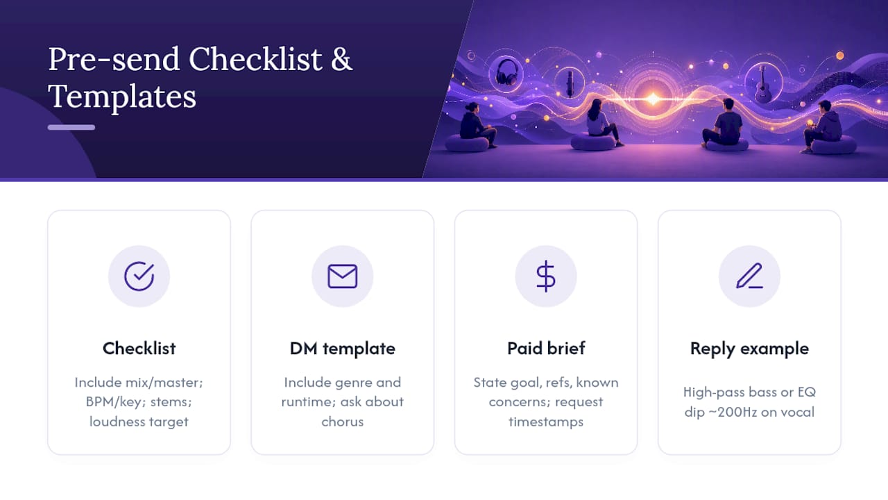 Templates and a Pre-Send Checklist You Can Use Today — overview diagram