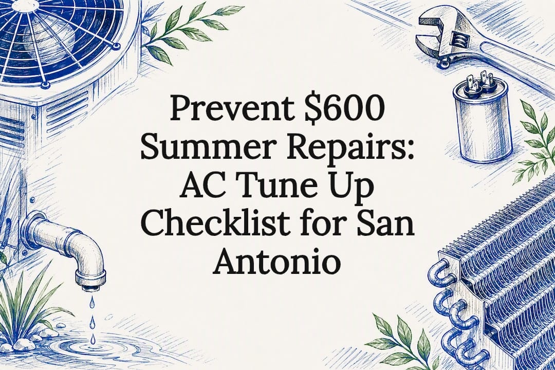 AC tune-up checklist decorative title card