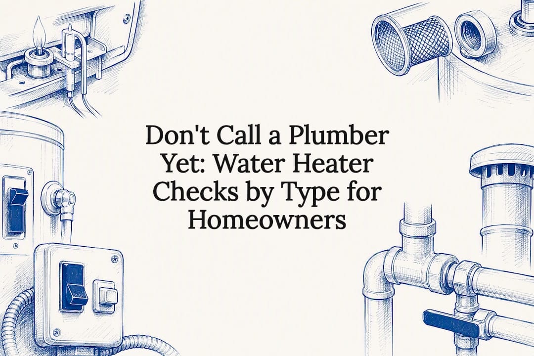 Decorative water heater troubleshooting title card