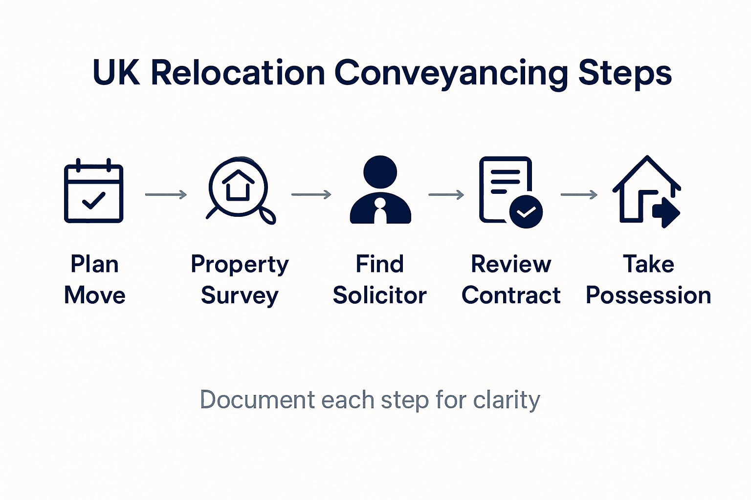 Infographic shows UK conveyancing process steps