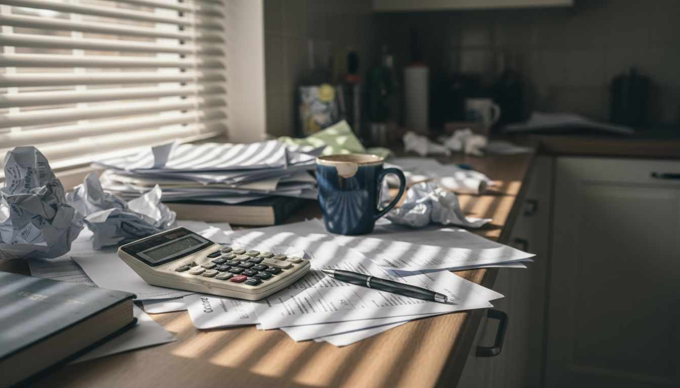 Man reviewing remortgage transfer paperwork