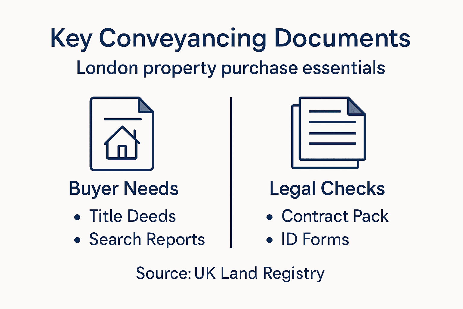 Infographic with key London conveyancing documents