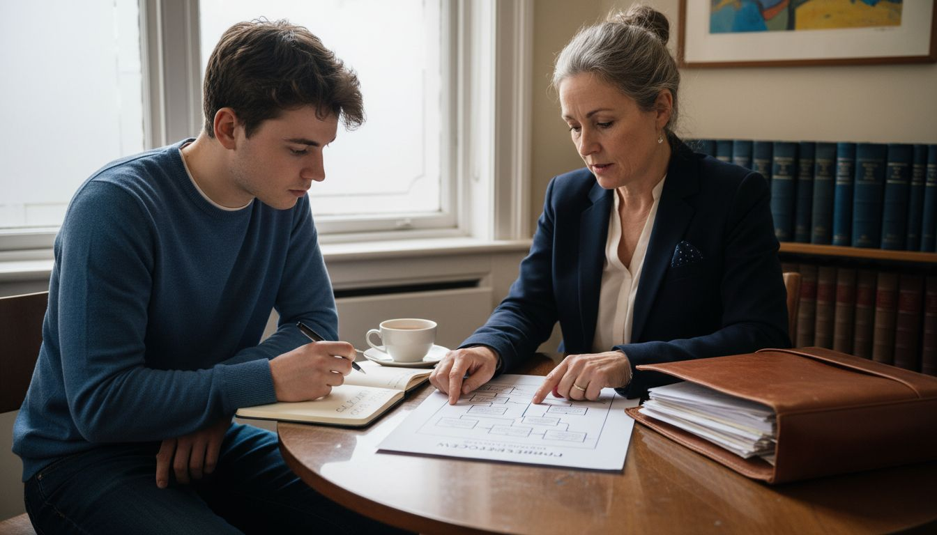 Solicitor consulting client about stamp duty relief