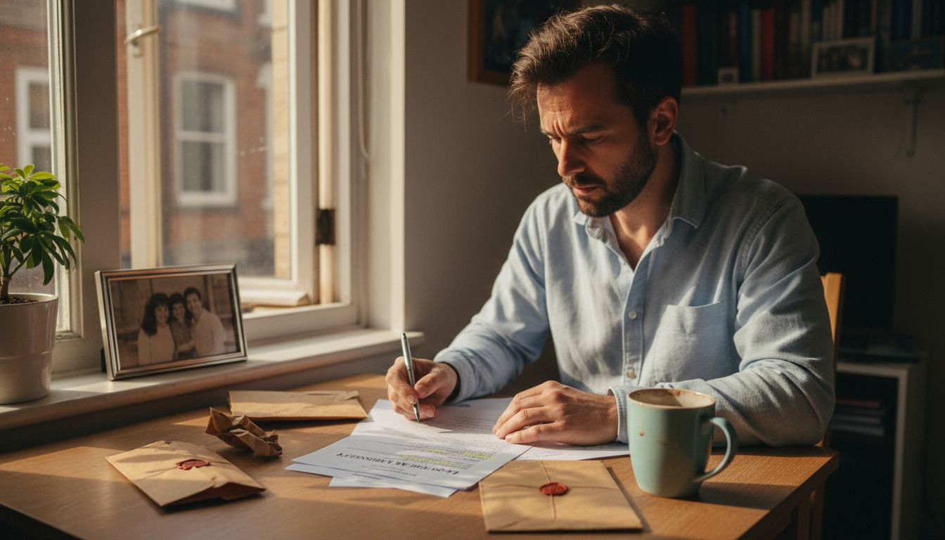 Individual reviewing and signing single will