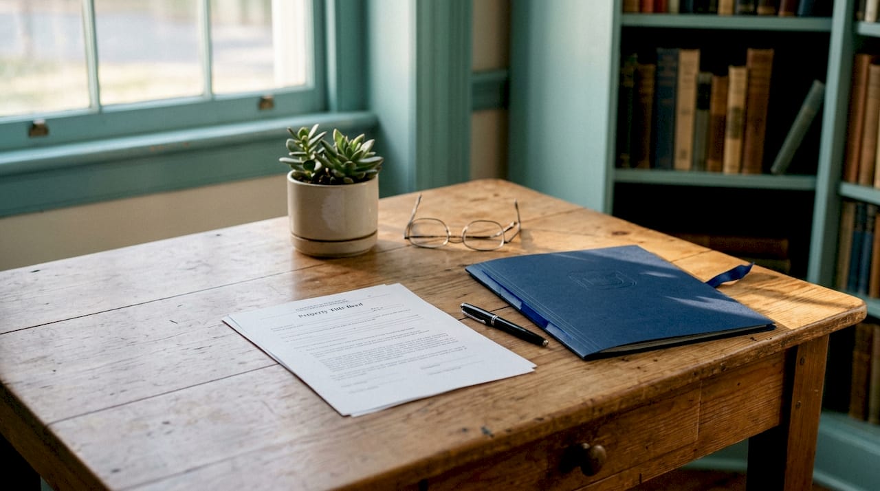 How do I change name on property title deed?