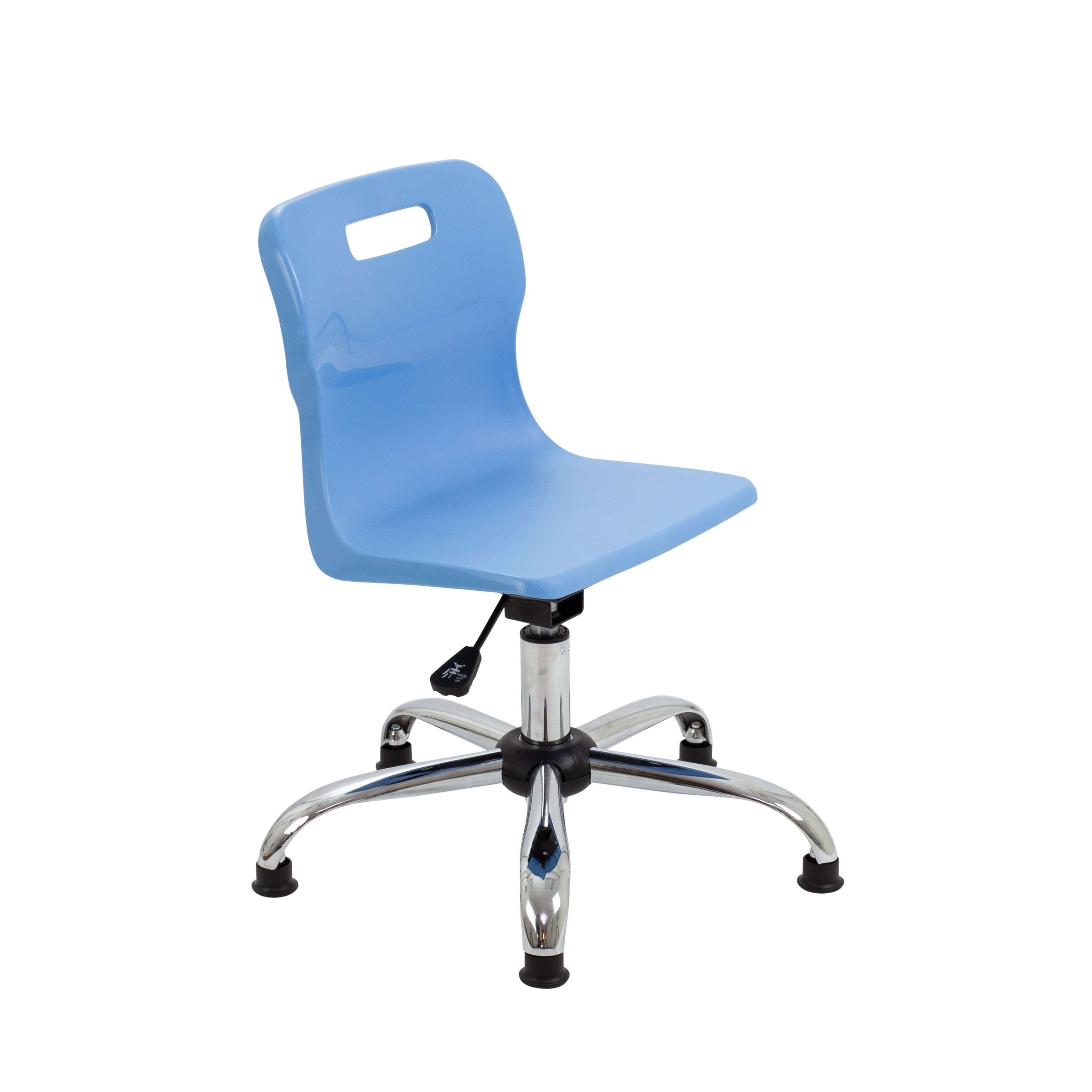 Titan Swivel Junior Chair with Plastic Base and Glides