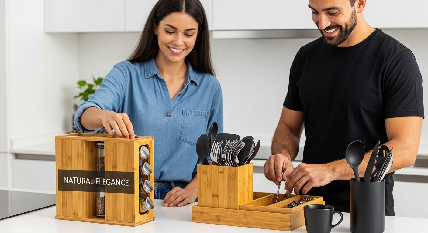 kitchen bamboo organizers design