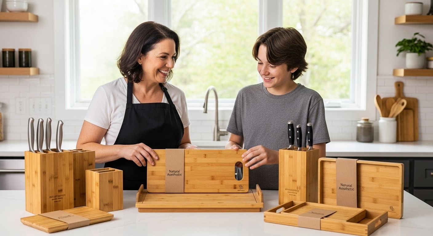 bamboo home kitchen natural aesthetic