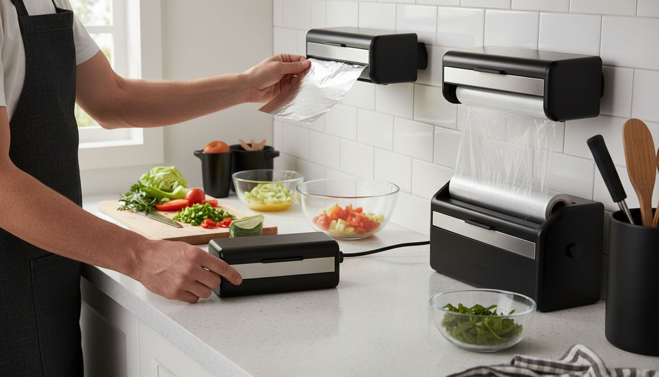 wrap dispenser types kitchen
