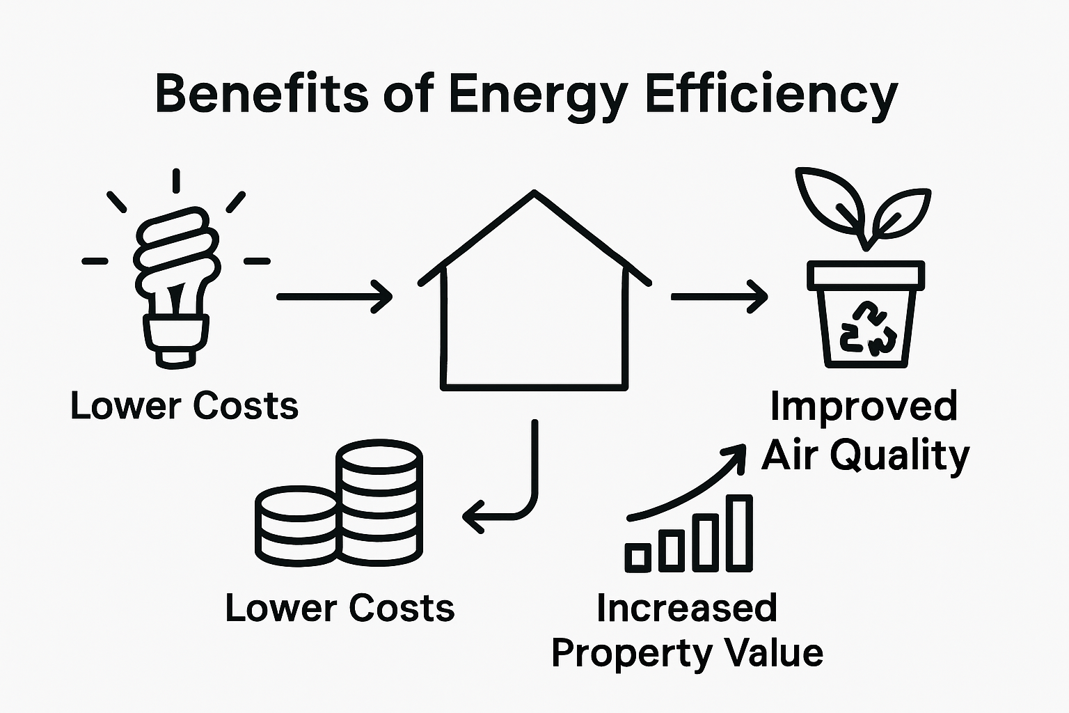 Infographic showing sustainable home decor benefits