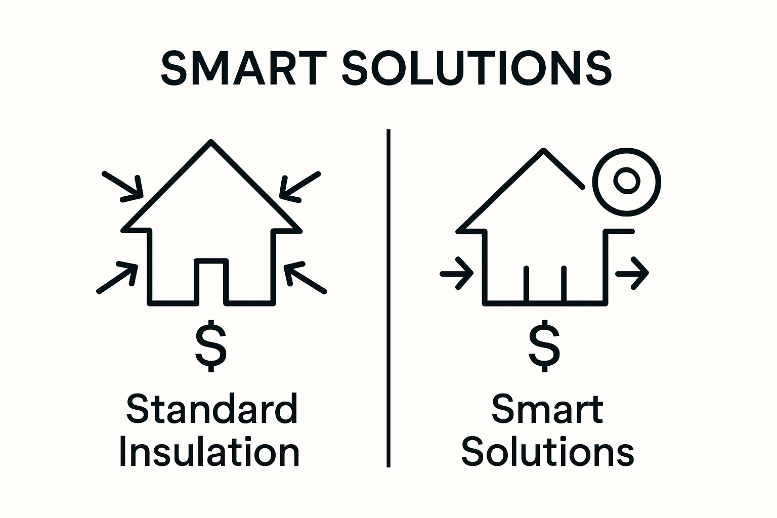 Infographic comparing insulation and energy savings