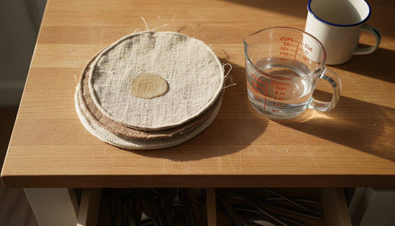 Stack of absorbent reusable towel fabrics