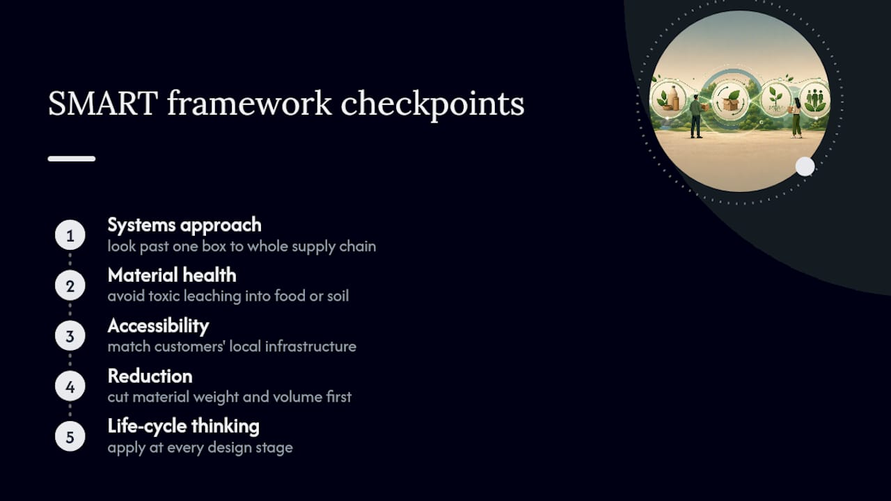 Diagram of SMART packaging design framework